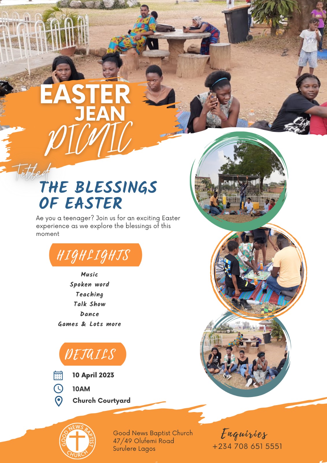 Teenagers Ministry Easter Picnic