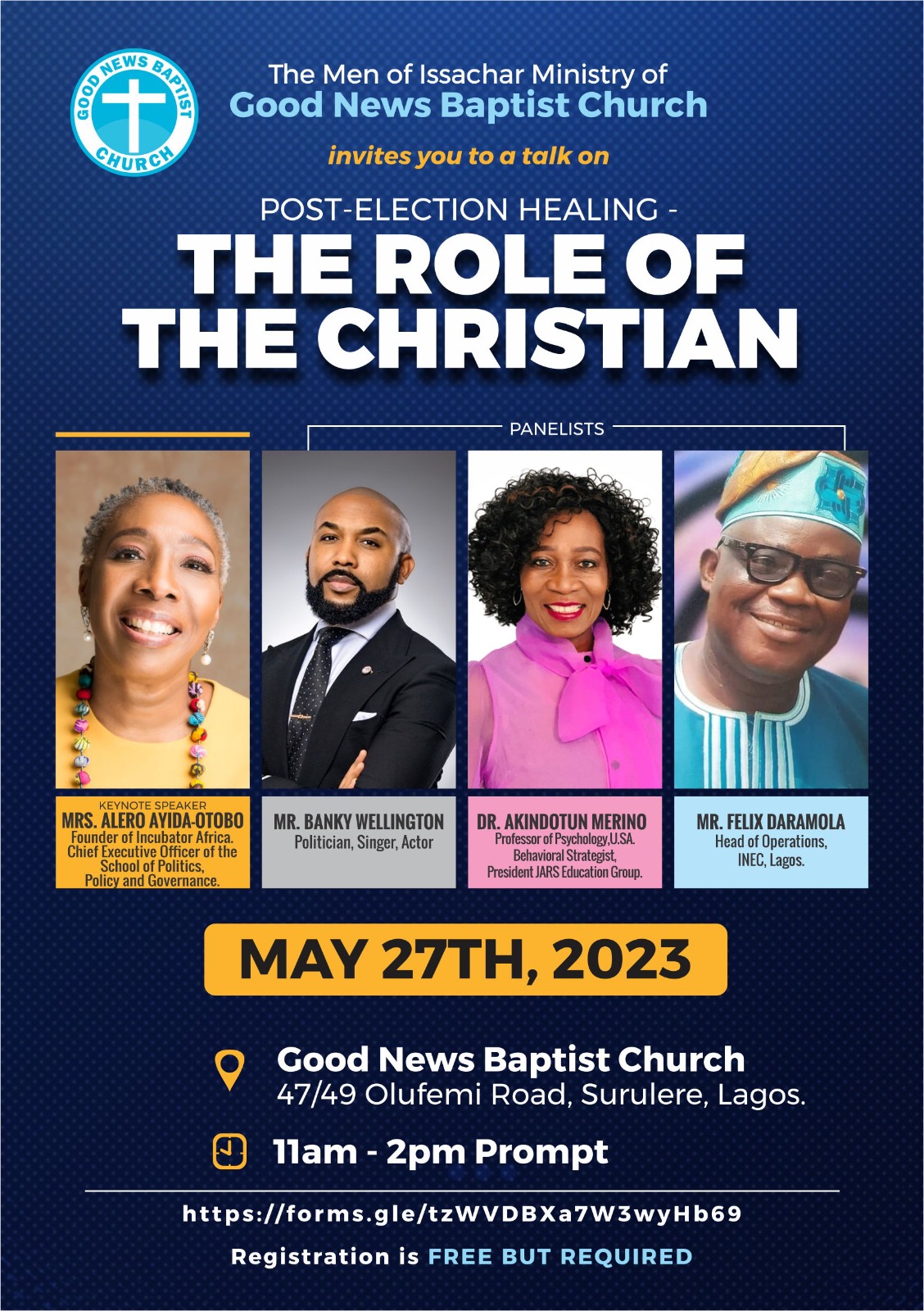 Post Election Healing Programme Banner