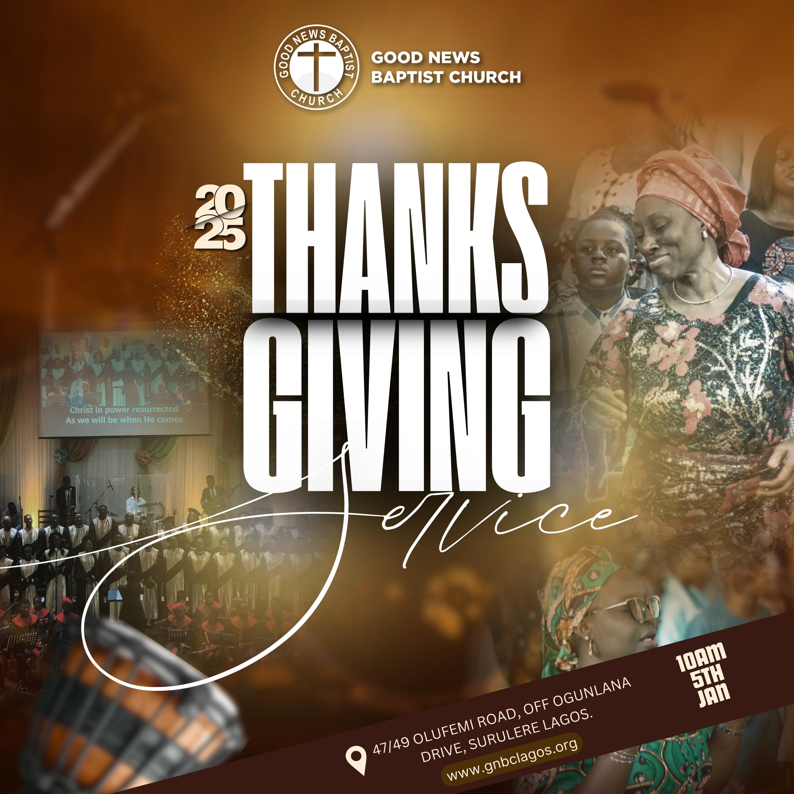 New Year Thanksgiving Service